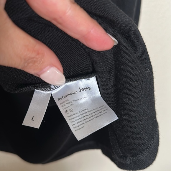 Reformation Radlee Dress Black Size Large - Picture 6 of 7